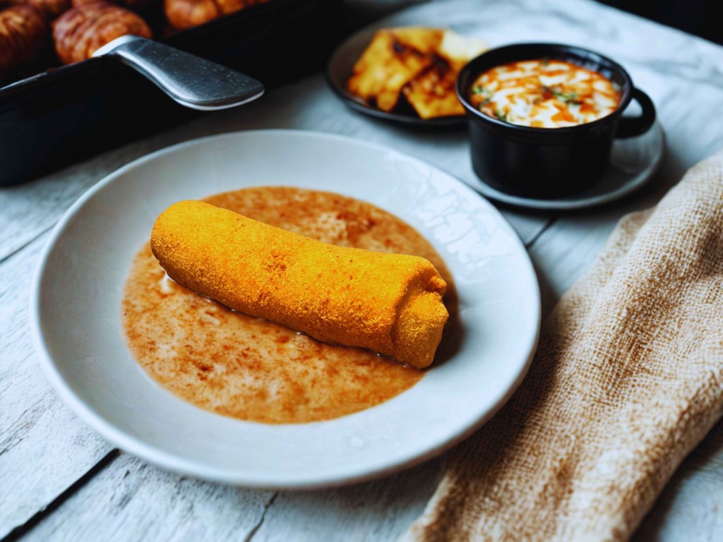 Krokiet z pieczarkami i serem