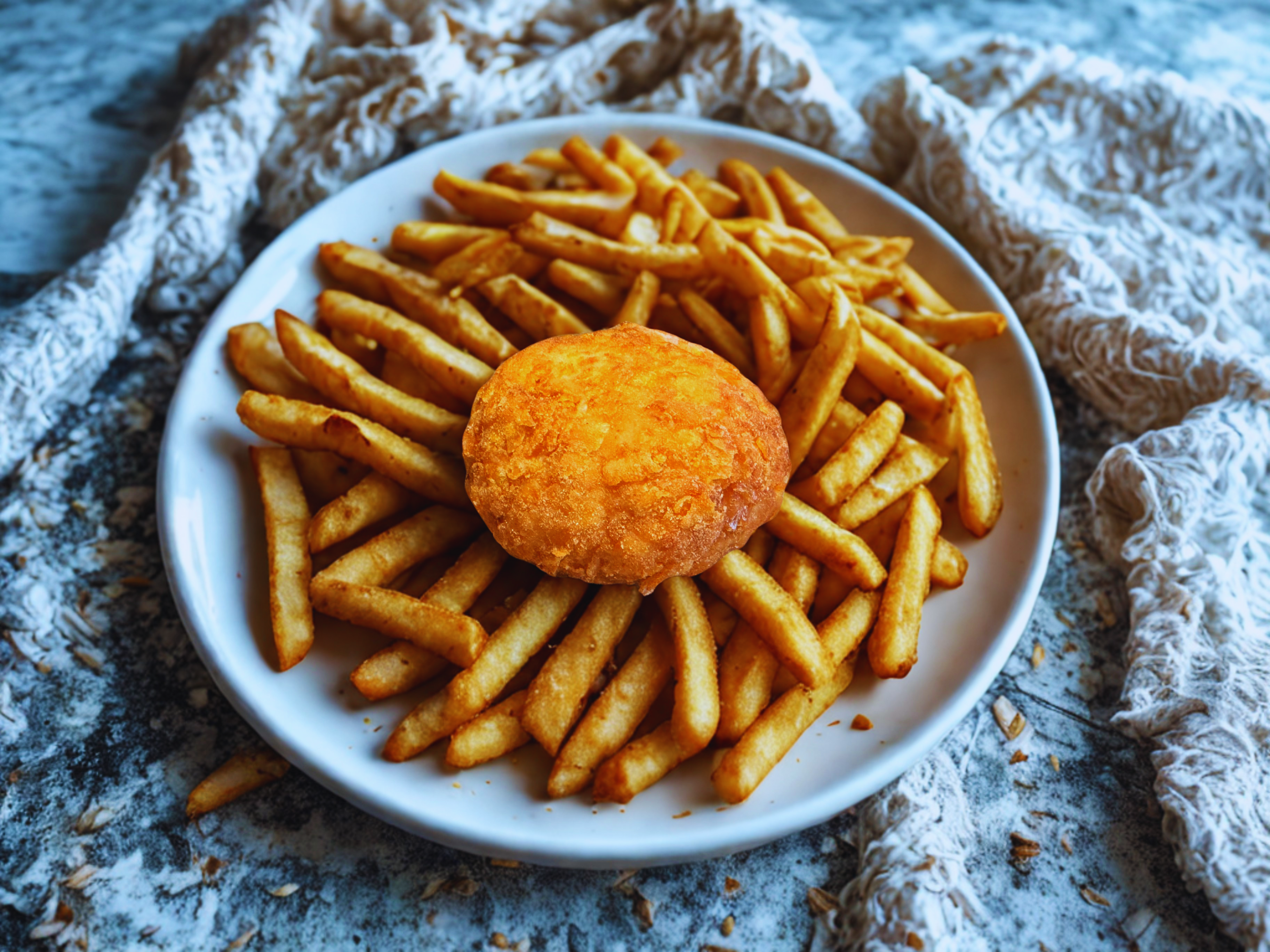 Kulka mięsna, drobiowa z pieczarką i serem