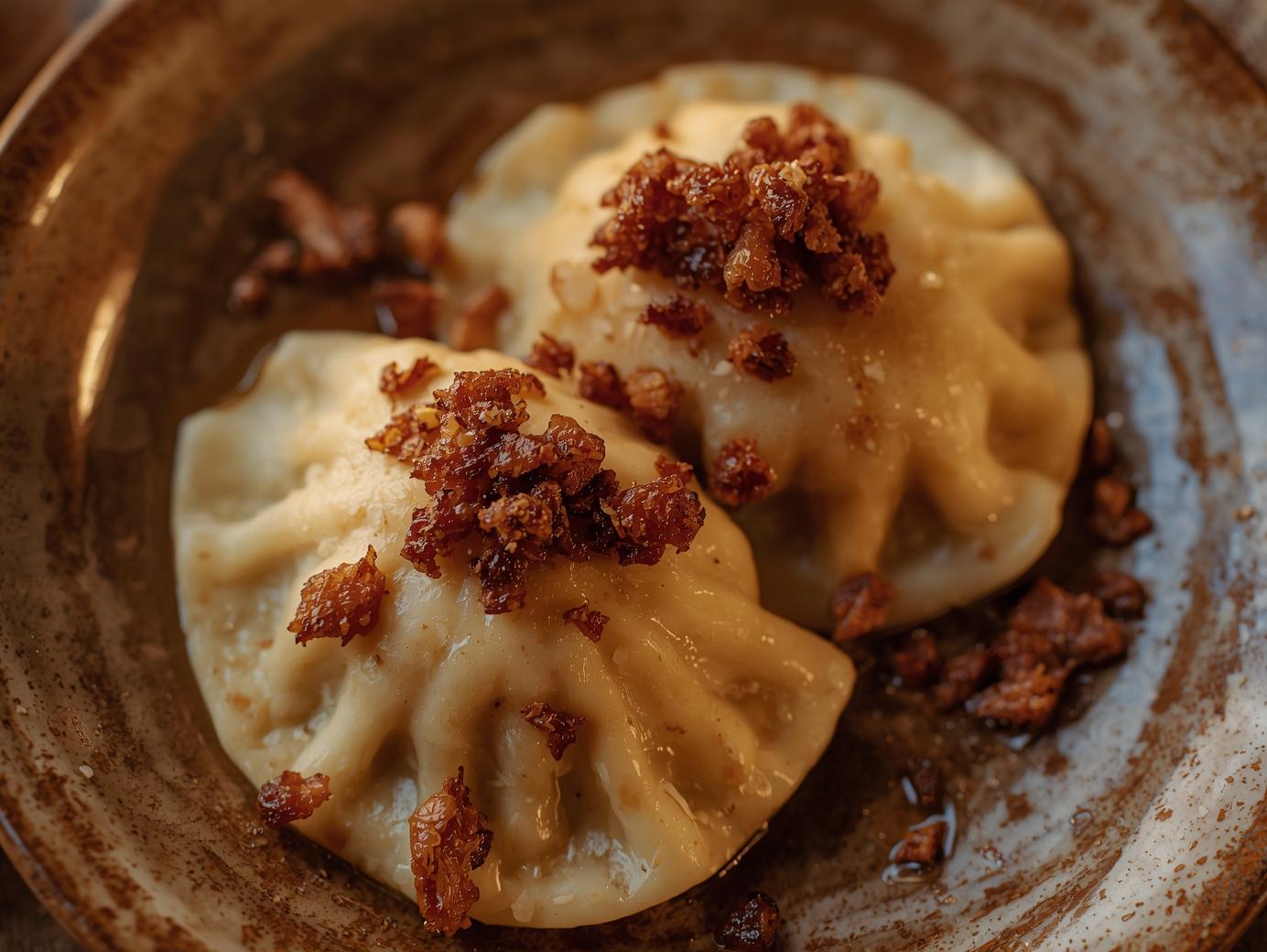 Pierogi  mrożone mięsem wieprzowym