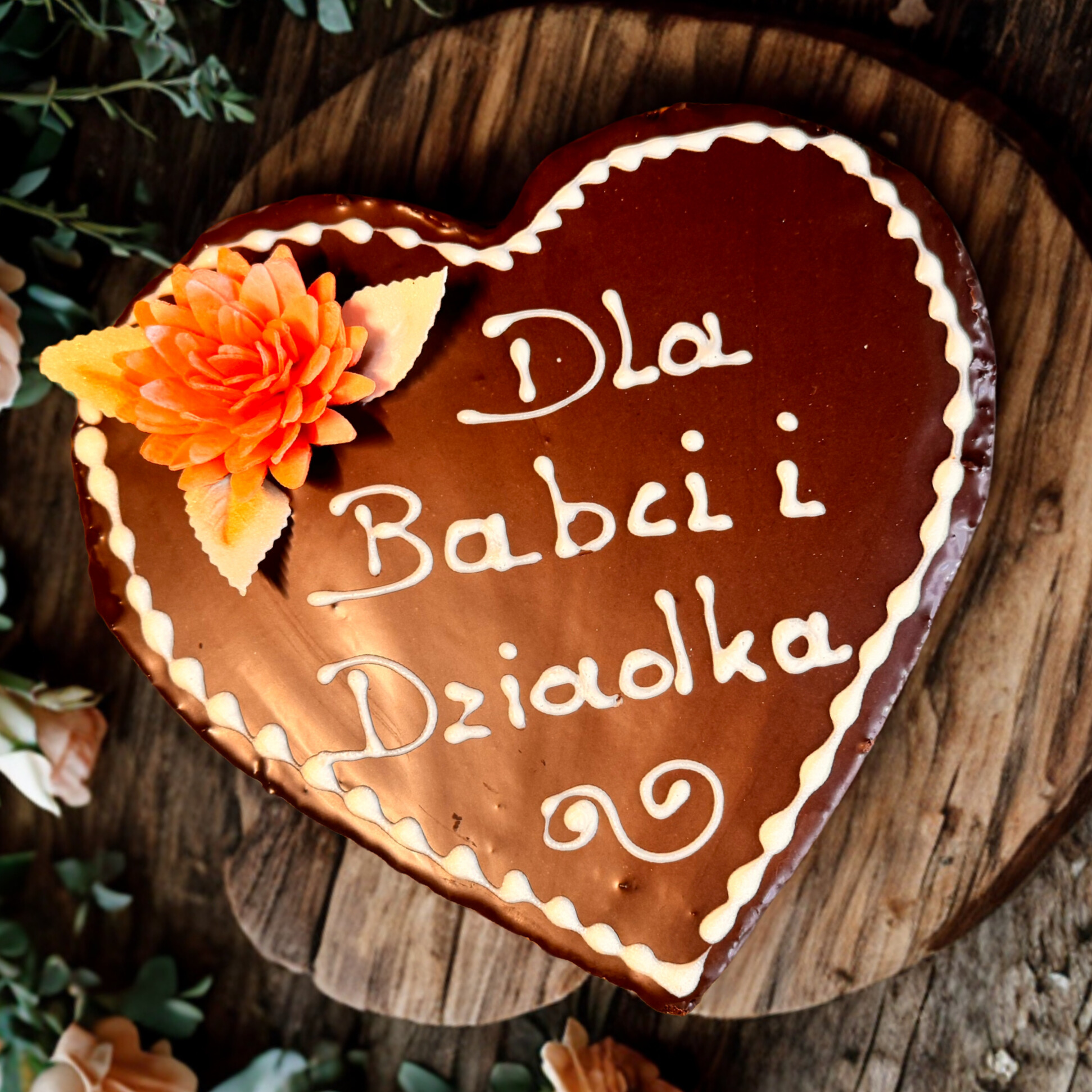 Piernik serce okolicznościowy